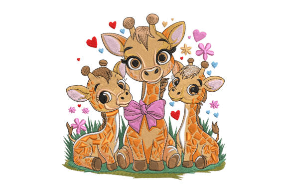 Review: Adorable Chibi Giraffe Family with Bow