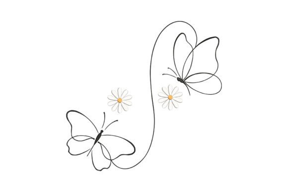 Review: Butterflies with Daisy Flowers Design