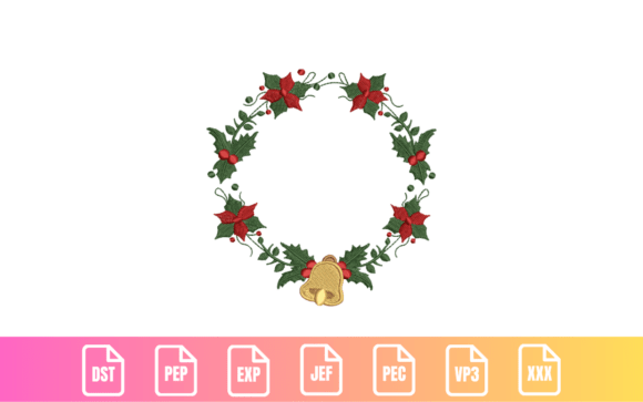 Review: Christmas Floral Wreath with Bells Design