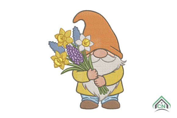 Review: Cute Gnome with Flowers Embroidery Design