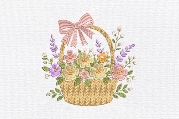 Review: Floral Basket Machine Embroidery Pattern