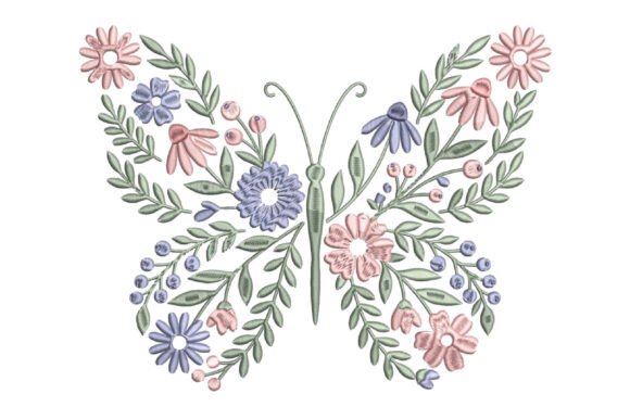 Review: Floral Butterfly Embroidery Design