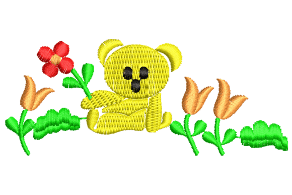 Review: Little Yellow Bear with Flowers Embroidery
