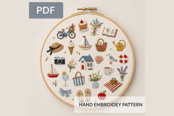 Reviewing Summer Cottagecore Hand Embroidery Patte